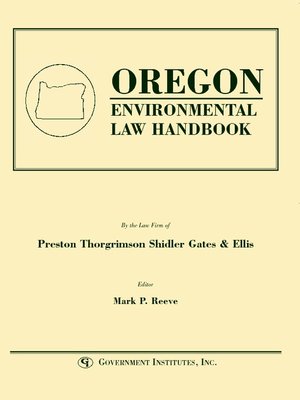 cover image of Oregon Environmental Law Handbook
